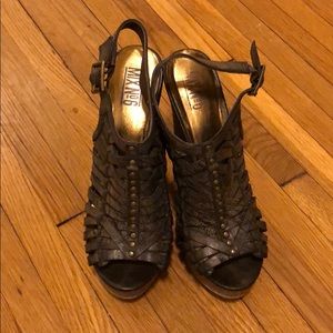 Brown wedges - size 8